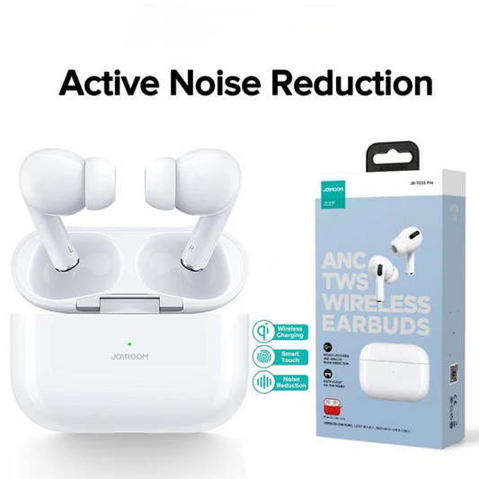 T03s Pro Joyroom Tws Active Noise Cancelling Anc Earbuds – White Earbuds Joyroom